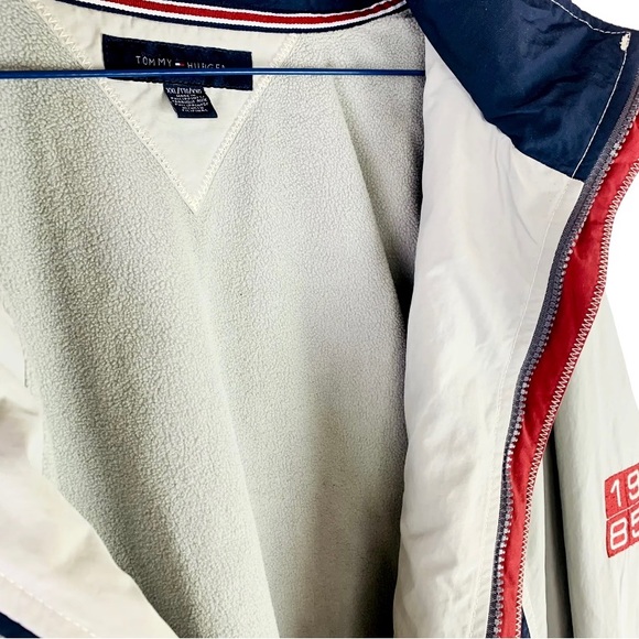 Vtg Tommy Hilfiger Mens Sz XXL 90s Windbreaker Yacht Jacket Logo 1985 Sailing - Picture 4 of 9